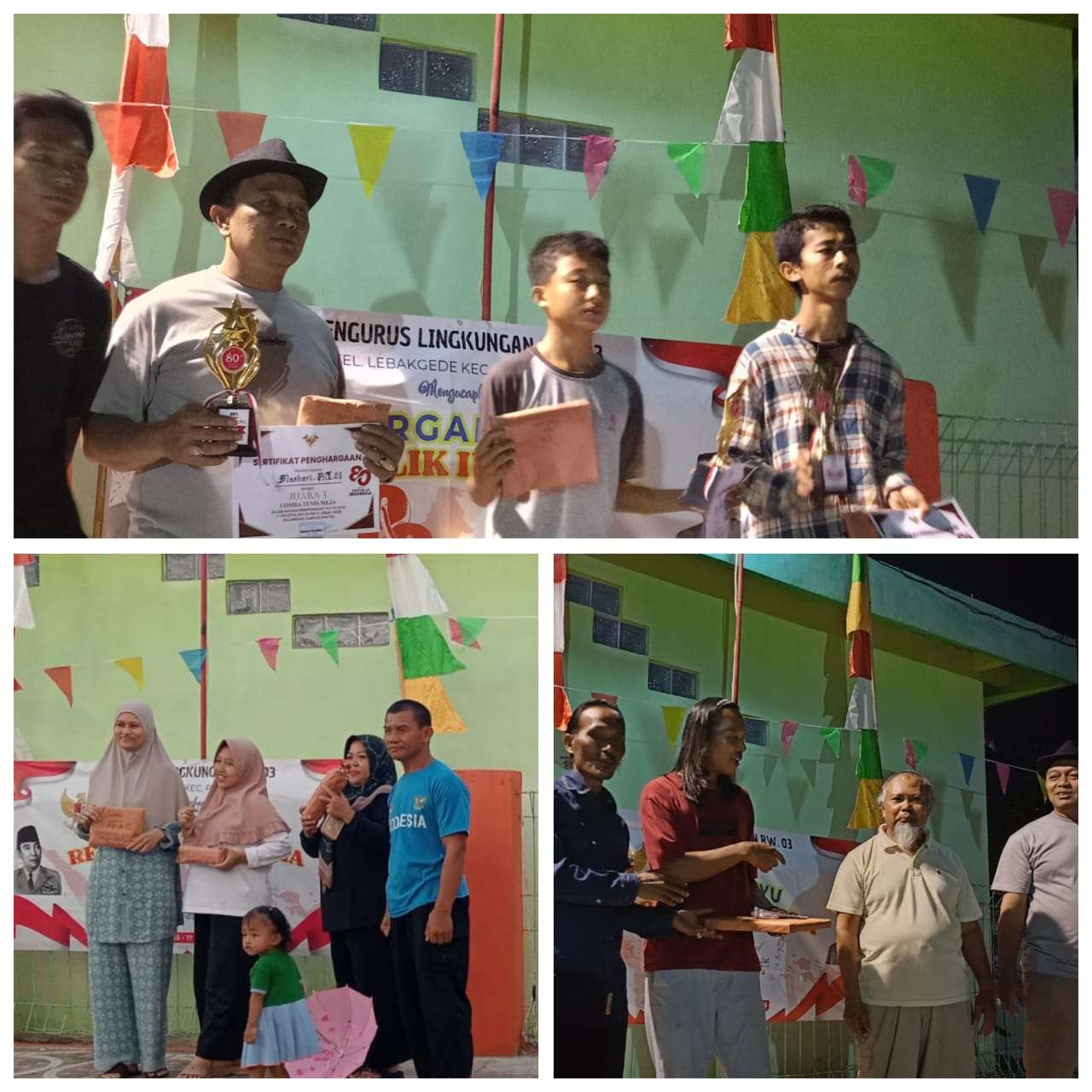 Pembagian Hadiah HUT RI ke 80 Tahun Semakin Semarak Berkat Kekompakan Pemuda Pemudi RW 03 Lebak Gede