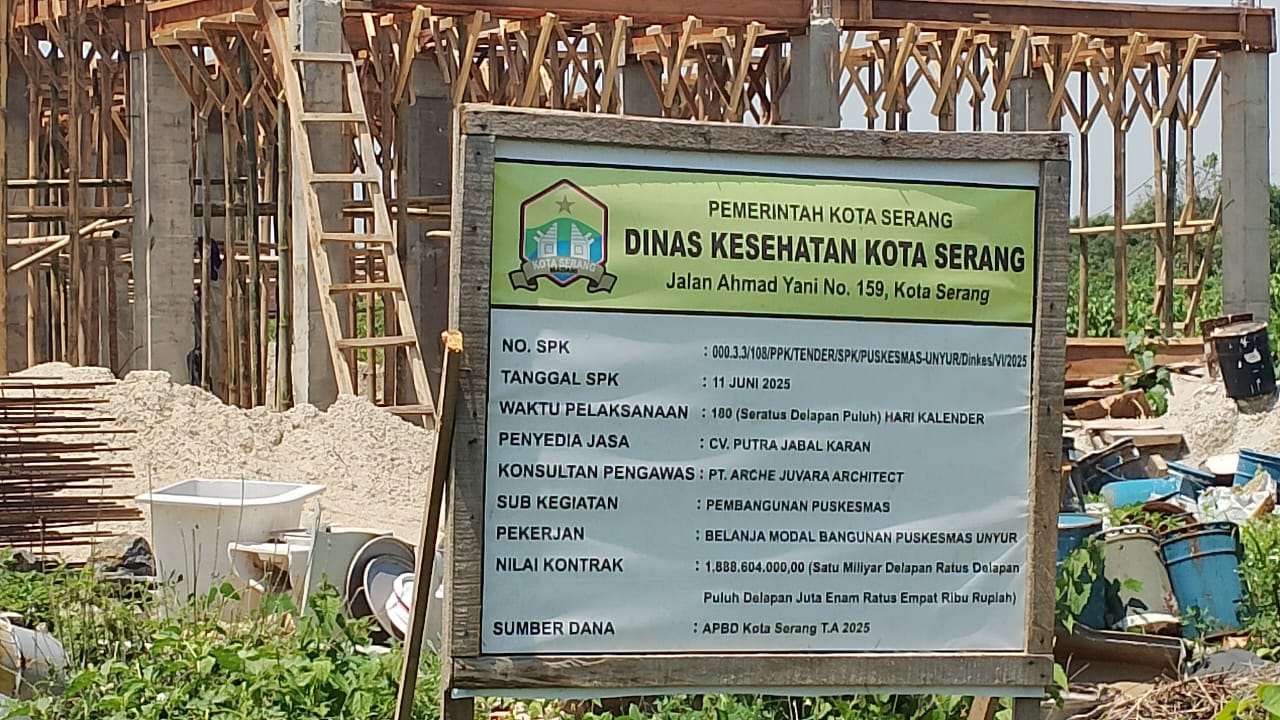 Proyek Pembangunan Puskesmas Unyur Serang Diduga Pelaksana Tidak Memfasilitasi APD Proyek Pembangunan Puskesmas Unyur Serang Diduga Pelaksana Tidak Memfasilitasi APD