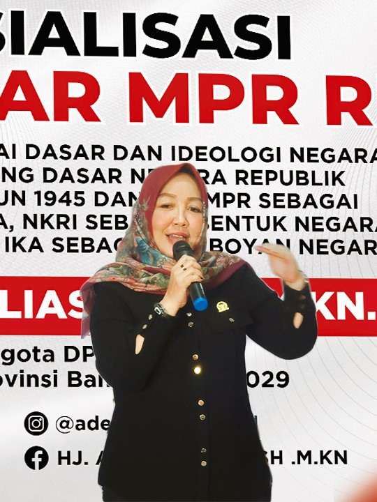 4 Pilar MPR RI Disosialisasikan, Ade Yuliasih DPD RI Serukan Indonesia yang Tentram dan Penuh Kedamaian
