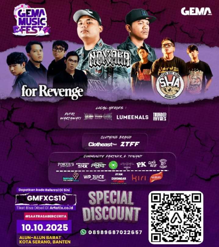 Gema Music Fest 2025: Energi, Kreativitas, dan Kolaborasi Anak Muda Banten Gema Music Fest 2025: Energi, Kreativitas, dan Kolaborasi Anak Muda Banten