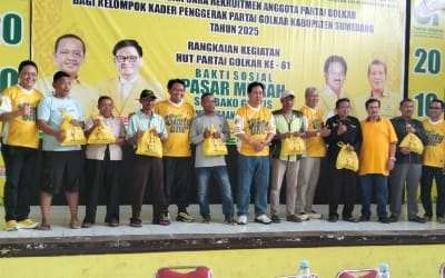 Ketua DPD Golkar Sumedang Buka Bazar Sembako Murah dan Tes Kesehatan Gratis Ketua DPD Golkar Sumedang Buka Bazar Sembako Murah dan Tes Kesehatan Gratis