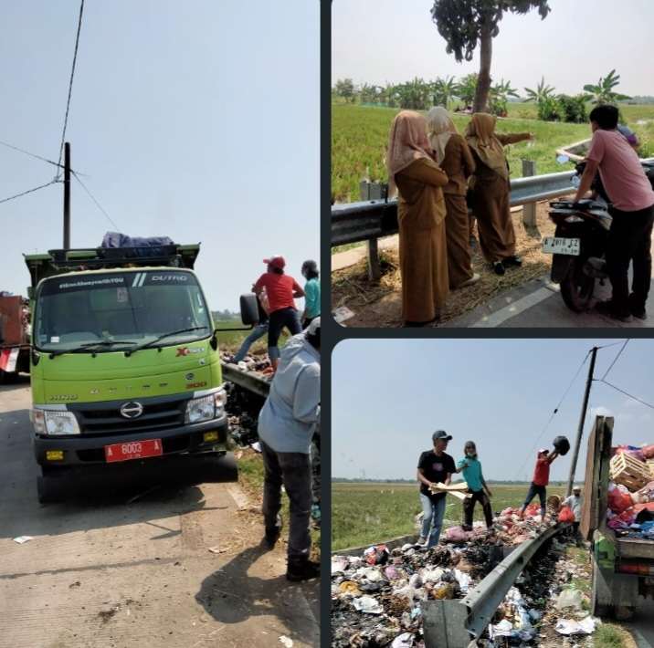 Lurah kasunyatan kelurahan kasemen Beserta ketua Rw , Rt Dan ketua karang taruna Bergotong royong