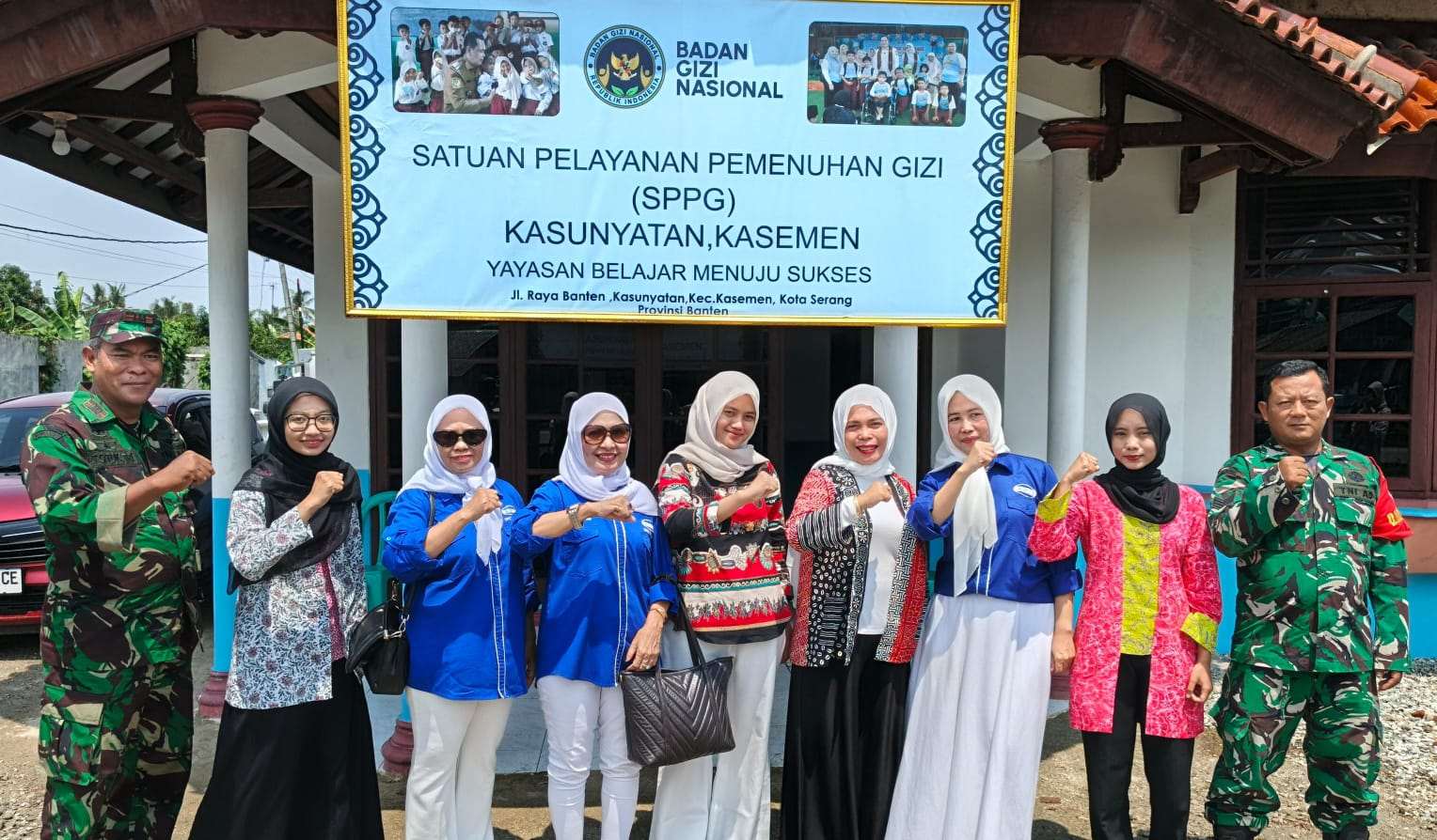 Danramil 0602-02/Kasemen Kodim 0602/Sedang dan APJI Bersinergi, Pastikan SPPG Sesuai Standar Yang Ditetapkan
