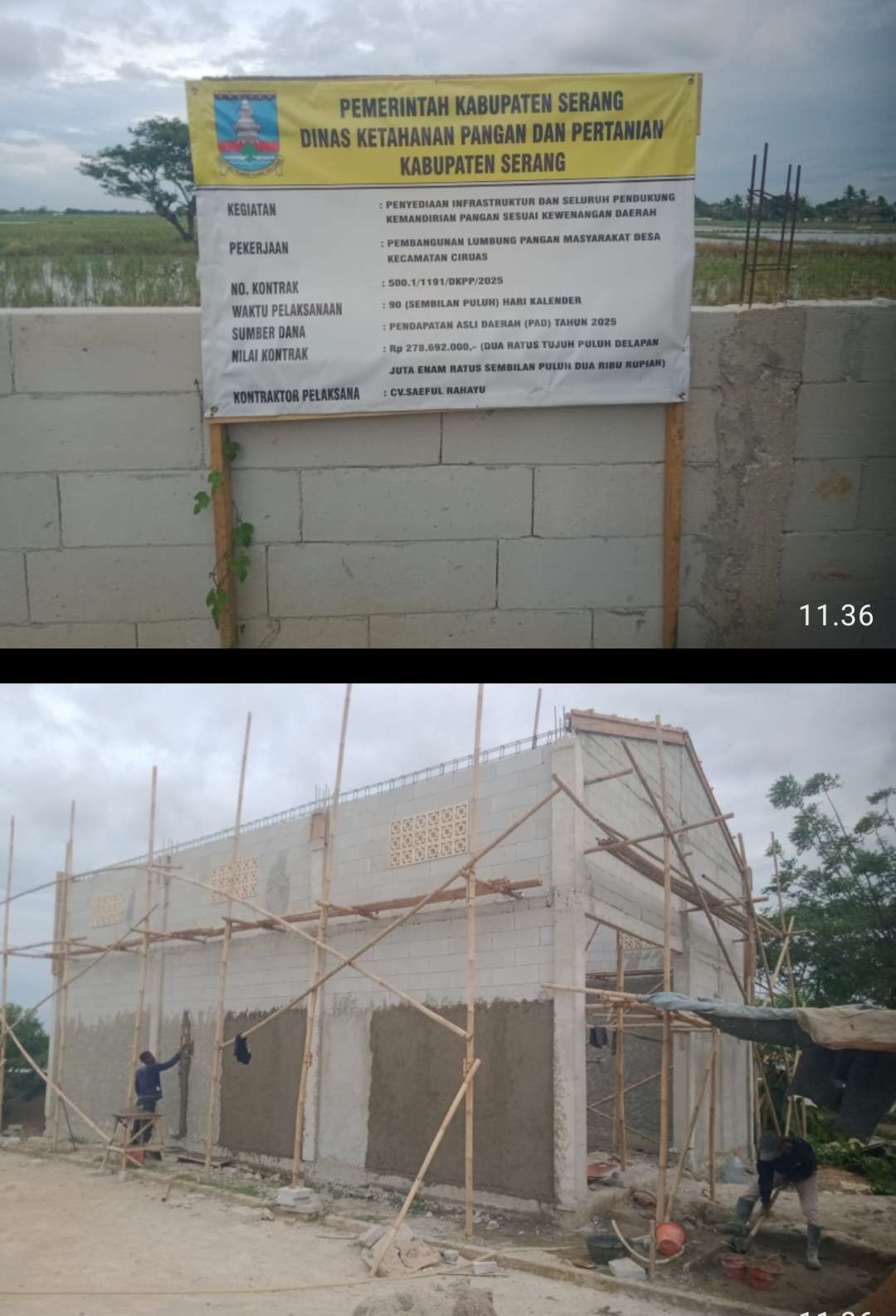 Dugaan Konspirasi Pembangunan Lumbung Pangan Oknum PPK Dinas Ketapang dan Pertanian Kab Serang Akan Di Laporkan Ke APH Dugaan Konspirasi Pembangunan Lumbung Pangan Oknum PPK Dinas Ketapang dan Pertanian Kab Serang Akan Di Laporkan Ke APH